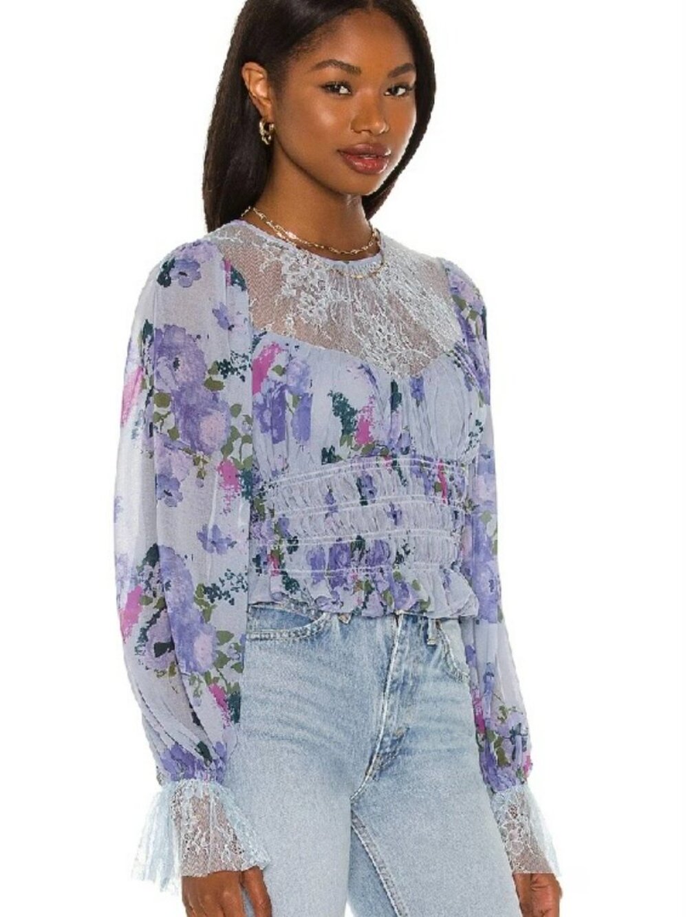 NWT Free People Daphne Blouse | Size Small - Picture 4 of 7